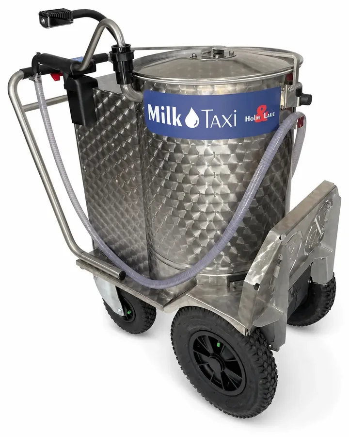 MilkTaxi da 100 litri, vista laterale