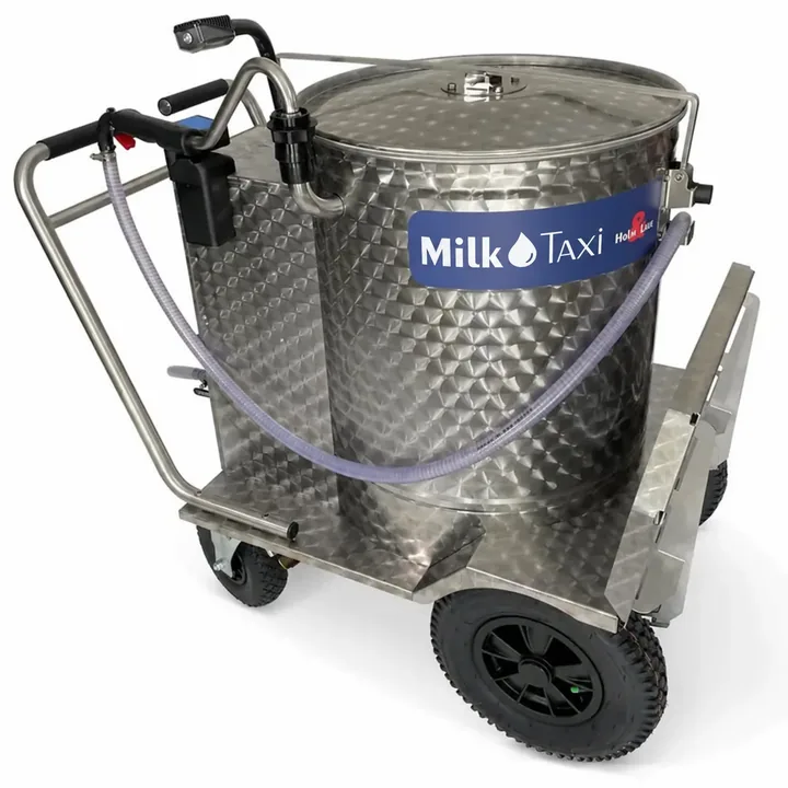 MilkTaxi da 150 litri, vista laterale