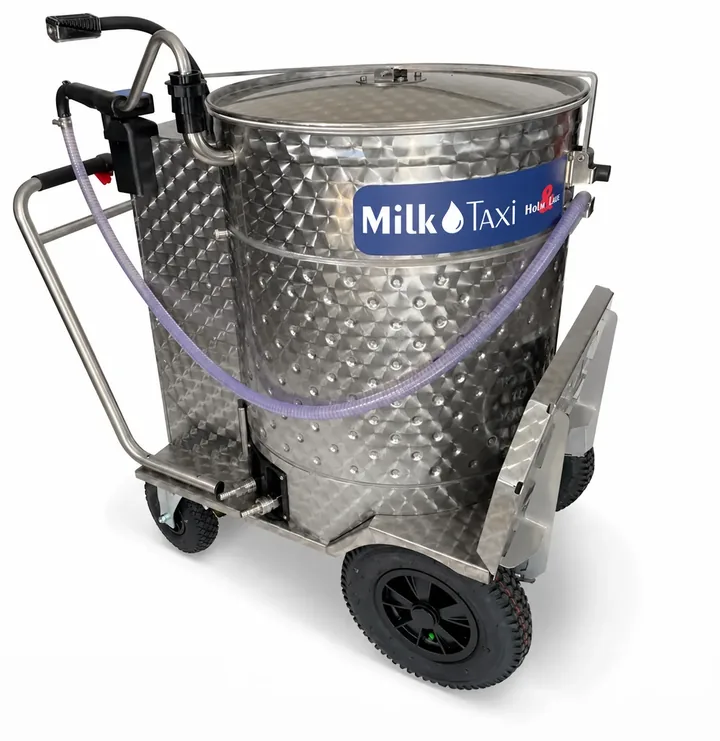 MilkTaxi da 260 litri, vista laterale